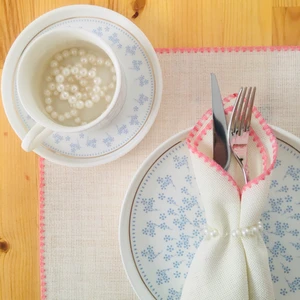 Ukc Etamin Işlemelik Amerikan Servisi - 6 Adet - 30X45 cm