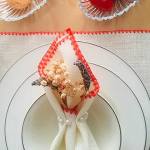 Ukc Etamin Işlemelik Amerikan Servisi - 6 Adet - 30X45 cm