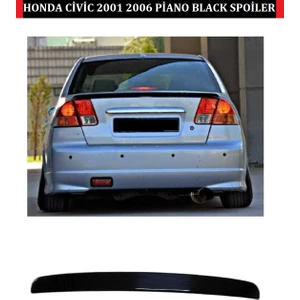 Honda Civic Vtec 2 Spoiler Piano Black Abs Plastik Bagaj Üstü 2001 2006