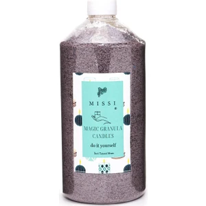 Yaratıcı Inci Tozu Dark Wood Kokulu Gri Renk Mum (30 Adet Fitil ile BIRLIKTE)-400 gr