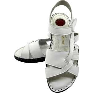 Rubin Leather Tam Ortopedik  Deri Kadın Sandalet Deri Sandalet Rubinleather