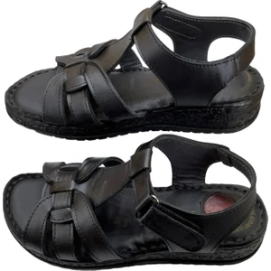 Rubin Leather Tam Ortopedik  Deri Kadın Sandalet Deri Sandalet Rubinleather