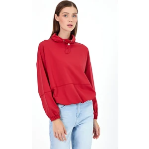 Kadın Norah Vişne Yakası Detaylı Regular Fit Sweatshirt