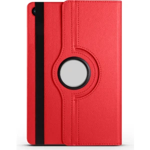 TNS TeknoPlus Samsung Galaxy Tab A9 Plus Kılıf 360 Derece Dönebilen Yatay ve Dikey Standlı Dönerli Deri Tablet Kılıfı (Model SM-X210)