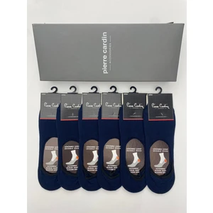 Pierre Cardin Pamuk 6'lı Erkek Slikon Bantlı Kaymaz Babet Çorap 400-PC Lacivert