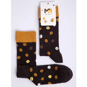 Mr. Hero Mrhero Çok Renkli  Tekli Paket Coffee-Bean Temalı Soket Renkli Çorap 1054-MH Kahve Çekirdeği