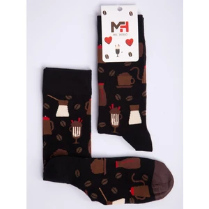 Mr. Hero Mrhero Çok Renkli  Tekli Çorap Içecek Temalı Soket Renkli Çorap 1056-MH Siyah