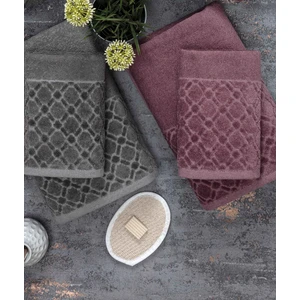 Vegas 6 Parça Kadife Kutulu Banyo Havlu Havlu Seti | Çeyiz Listesi | Banyo Havlusu | El Yüz Havlusu