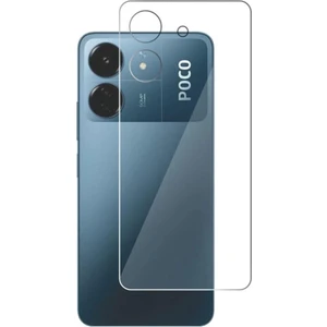 ECR MOBILE Poco C65 ile Uyumlu Arka Kırılmaz Mat Esnek Nano Koruyucu