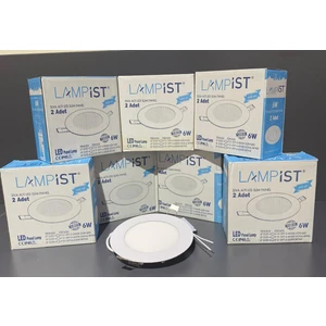 6 Watt Slim Yuvarlak LED Panel Sıvaaltı Driver Dah