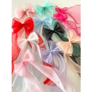 Organze Uzun Kuyruklu Fiyonk Otomatik Toka 2 Adet