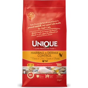 Tüy Yumağı Önleyici (Hairball) ve Dermatolojik Destekleyici Yetişkin Kedi Maması Tavuklu&balıklı 2 kg