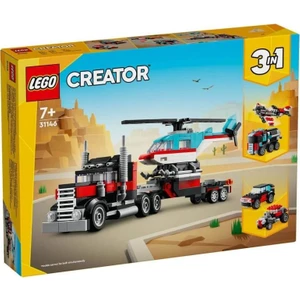 31146 Lego® Creator 3 Ü1 Arada Helikopterli Açık Kasa Kamyon 270 Parça +7 Yaş