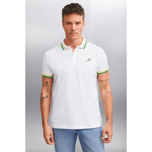Xander Erkek Beyaz Polo Yaka T-Shirt