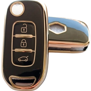 Megane 4 Clio 5 Kadjar Captur Logan Sandero Duster Anahtar Kumanda Kılıfı Oto Anahtarlık Siyah