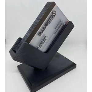 Gadget Gurme Kartvizitlik Ofis Düzenleyici Şık Tasarım 3 Parça Siyah Renk