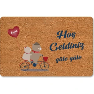 M&H Quality Dijital Baskılı Kapı Önü Paspas Hoşgeldiniz  Yazılı Desenli Çok Amaçlı Iç Ve Dış Kapı Önü Paspas I Mutfak Ve Lavabo Uygundur Yıkanabilir Nem Alıcı