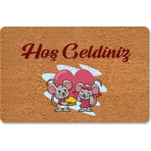 M&H Quality Dijital Baskılı Kapı Önü Paspas Hoşgeldiniz  Yazılı Desenli Çok Amaçlı Iç Ve Dış Kapı Önü Paspas I Mutfak Ve Lavabo Uygundur Yıkanabilir Nem Alıcı