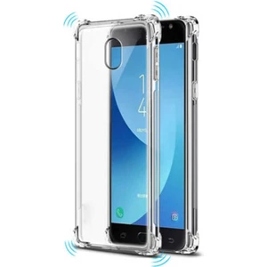 Samsung Galaxy J730 Pro Uyumlu Kılıf Şeffaf Köşelerde Darbelere Karşı Ultra Kalınlaştırılmış Darbe Korumalı Strong Cover