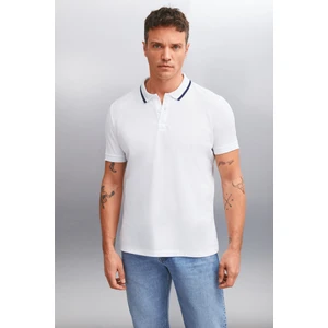 Rhodes Erkek Beyaz Polo Yaka T-Shirt