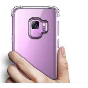 Samsung Galaxy S9 Uyumlu Kılıf Şeffaf Köşelerde Darbelere Karşı Ultra Kalınlaştırılmış Darbe Korumalı Strong Cover