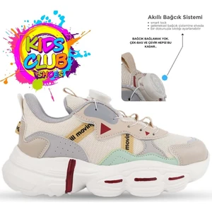 Cool Rex Akıllı Bağcık Mekanizmalı Ortopedik Çocuk Spor Ayakkabı