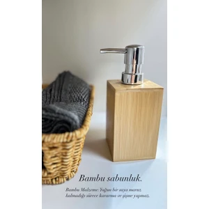 Enyaza Home Bambu Sıvı Sabunluk
