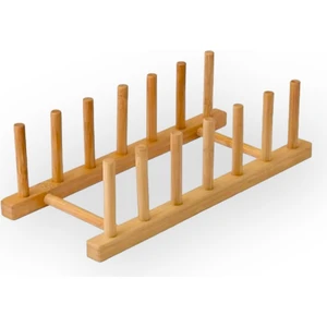 Enyaza Home Bambu Tabaklık Standı Düzenleyici Organizer Bulaşıklık Raf