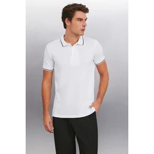 Forestar Erkek Beyaz Polo Yaka T-Shirt