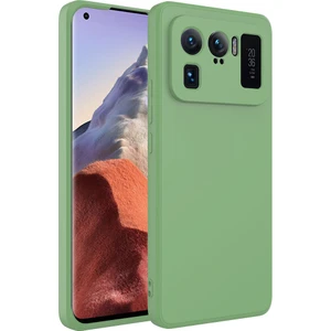 Alan Tech Xiaomi Mi 11 Ultra Kılıf Zore Mara Lansman Kapak-Açık Yeşil
