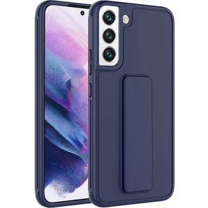 ZORE Samsung Galaxy S22 Plus Kılıf Qstand Kapak-Lacivert