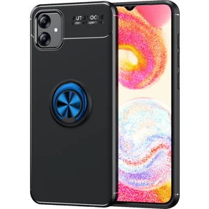 Samsung Galaxy A04E Kılıf Ravel Silikon Kapak-Siyah-Mavi