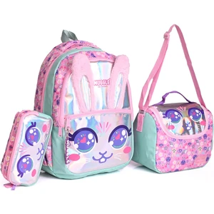7648 Bunny Okul Çantası 3'lü Set