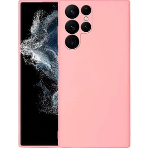 Alan Tech Galaxy S22 Ultra Kılıf Zore Mara Lansman Kapak-Pembe Açık
