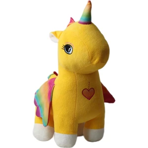Ithal Kumaş Gökkuşağı Kanatlı Unicorn Pegasus At Figür Peluş Oyuncak Uyku & Oyun Arkadaşı Büyük Boy