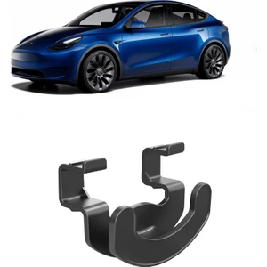 Tesla Model Y Bagaj Kancası Tek Parça Iki Tutucu, Siyah Renk Seçeneği Ile