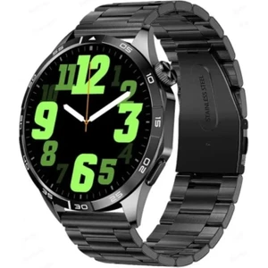 Watch GT4 Max Elite Siyah 46mm Amoled Ekranlı Spor Klasik Erkek Akıllı Saat Bluetooth Sesli Görüşmeli Android İos İphone Huawei Uyumlu 8-9