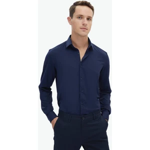 Lacivert Regular Fit Casual Gömlek