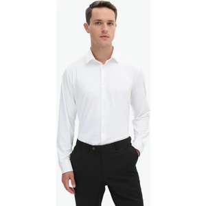 Beyaz Regular Fit Casual Gömlek