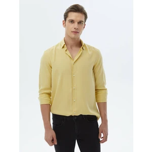 Limon Küfü Regular Fit Dokuma Casual Gömlek
