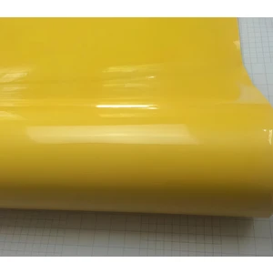 Sarı Renk Dayanıklı Araç Motor Mobilya Kaplama Folyosu  (126CM x 30 Cm)