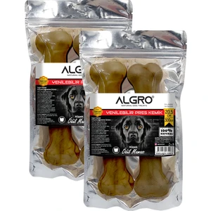 Doğal Ödül Kemiği %100 Sığır Derisi 20,5 cm 150 Gr.x4 Adet Yenilebilir Natural Çiğneme Kemiği 2li