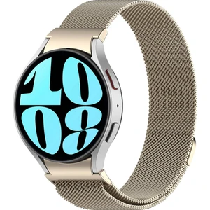 Samsung Galaxy Watch 6 Classic 40MM İle Uyumlu Metal Tel-Örgü İşlemeli Kordon