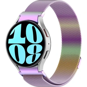 Samsung Galaxy Watch 6 Classic 40MM İle Uyumlu Metal Tel-Örgü İşlemeli Kordon