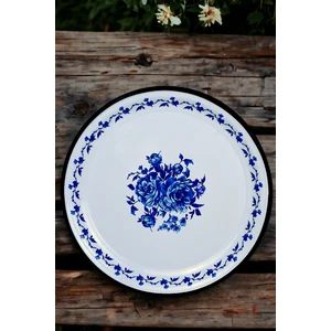 İnci Emaye 50 No Emaye Sini Sofra, Yemek Sunum Tepsi, Yer Sofrası Çinko ~48 cm