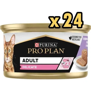 Pro Plan Delicate Hindi Etli Yetişkin Kedi Konservesi 85GR x 24 Adet