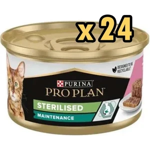 Proplan Sterilised Ton ve Somonlu Kısırlaştırılmış Kedi Konservesi 85 gr x 24 Adet