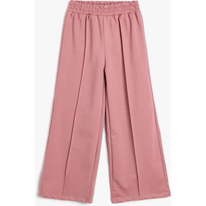 Basic Bol Paça Pantolon Pamuklu Beli Lastikli
