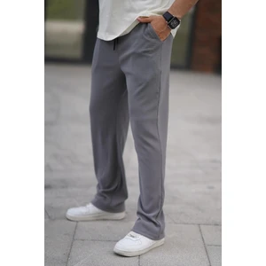 Füme Beli Ayarlanabilir Cep Detaylı Bol Pantolon 6545