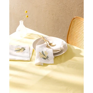 Madame Coco Berthem 2li Peçete - Beyaz/sarı